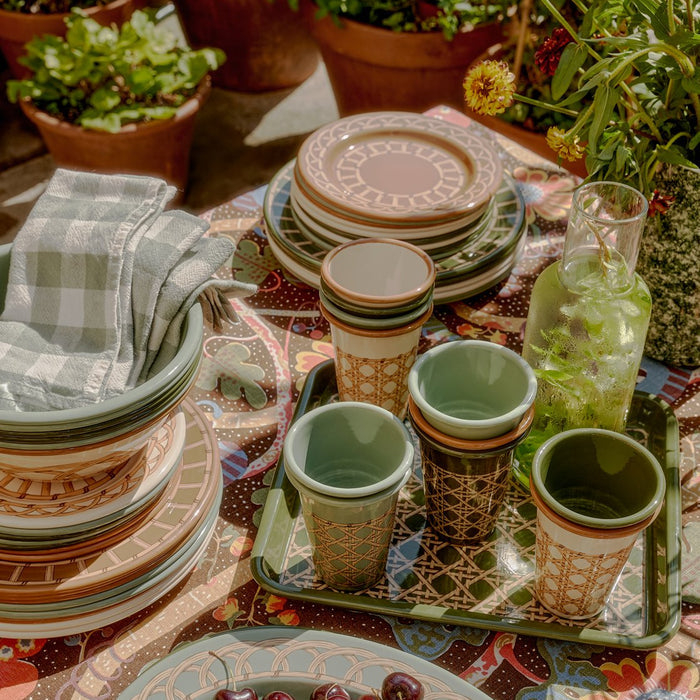 Domino x CCH Wicker Enamelware Tumbler