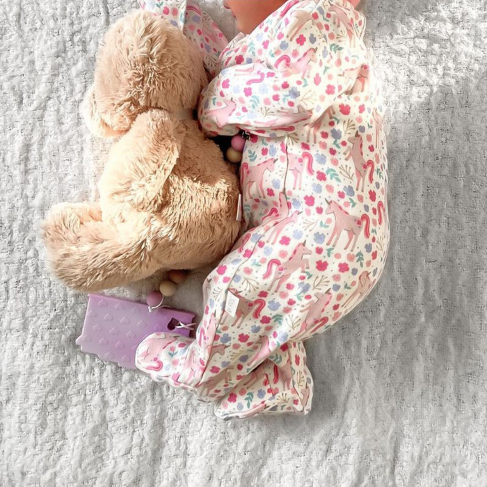 Personalized First Teddy Bear  wooden baby keepsake toy by Mommy's Charms