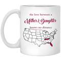 Florida Tennessee The Love Between Mother and Daughter Mug - Mug Teezalo