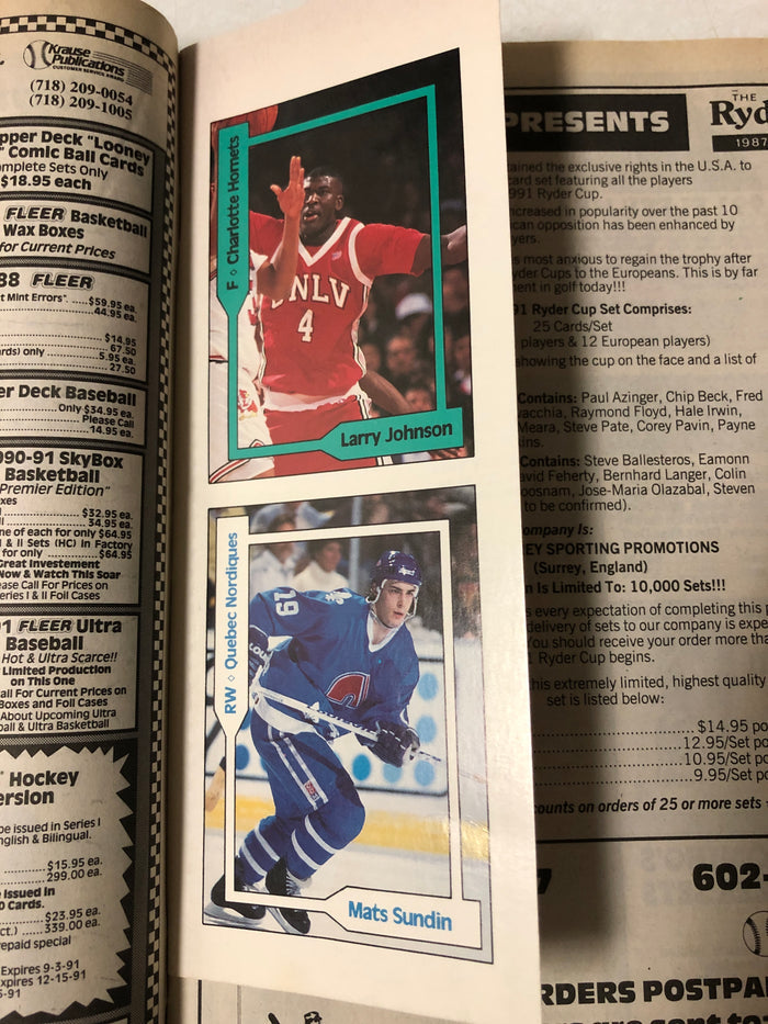 Football Basketball & Hockey Collector November 1991