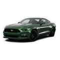 Ford Mustang S197 Sports Car Vinyl Decal / Sticker, Green - ZSPEC Design LLC - Decals - Decal, ford, fordgt, fox, gt40, lifestyle, mustang, s197, s550, sn95, sticker - zspecdesign.com