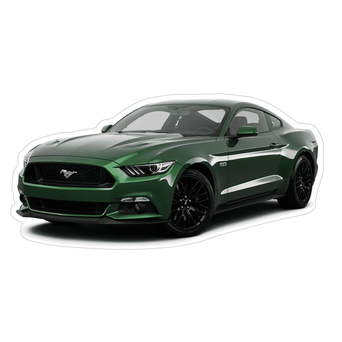 Ford Mustang S197 Sports Car Vinyl Decal / Sticker, Green - ZSPEC Design LLC - Decals - Decal, ford, fordgt, fox, gt40, lifestyle, mustang, s197, s550, sn95, sticker - zspecdesign.com