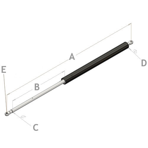 Gas Strut 800N for Portable Spa Cover Lifter
