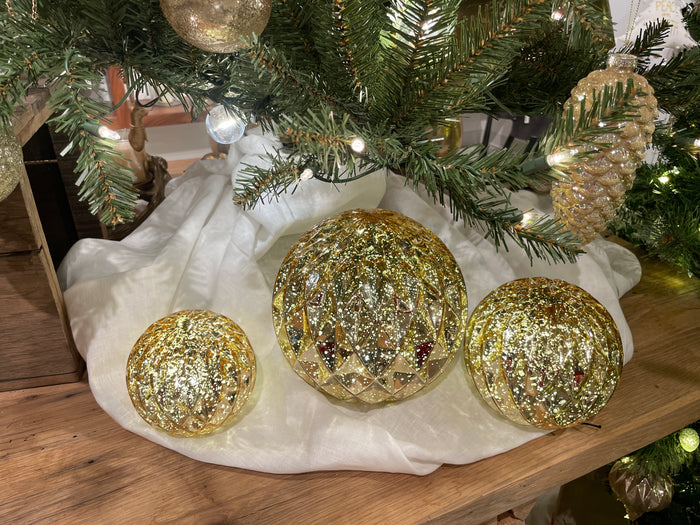 Golden LED Lighted Globe
