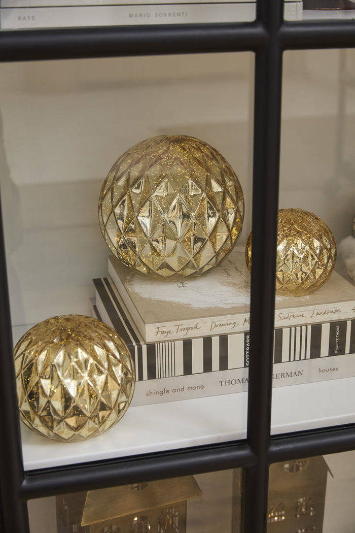 Golden LED Lighted Globe
