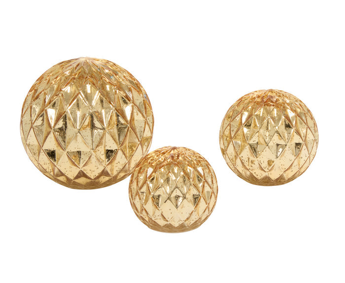 Golden LED Lighted Globe