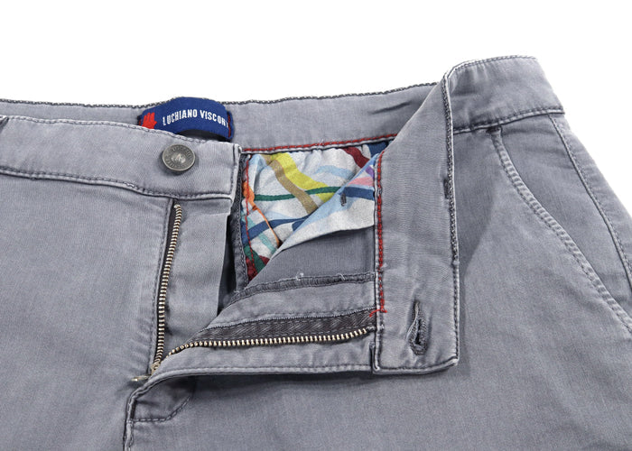Grey Tencel Shorts