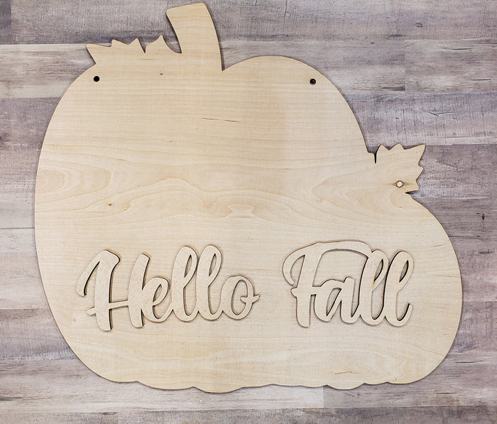 Hello Fall Pumpkin