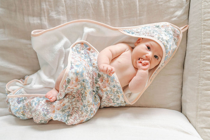 Hooded Towel Set - English Garden