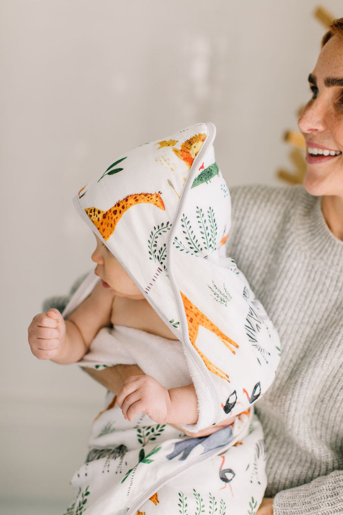 Hooded Towel Set - Safari Jungle