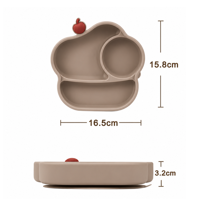Ice Cream Silicone Divided Plate