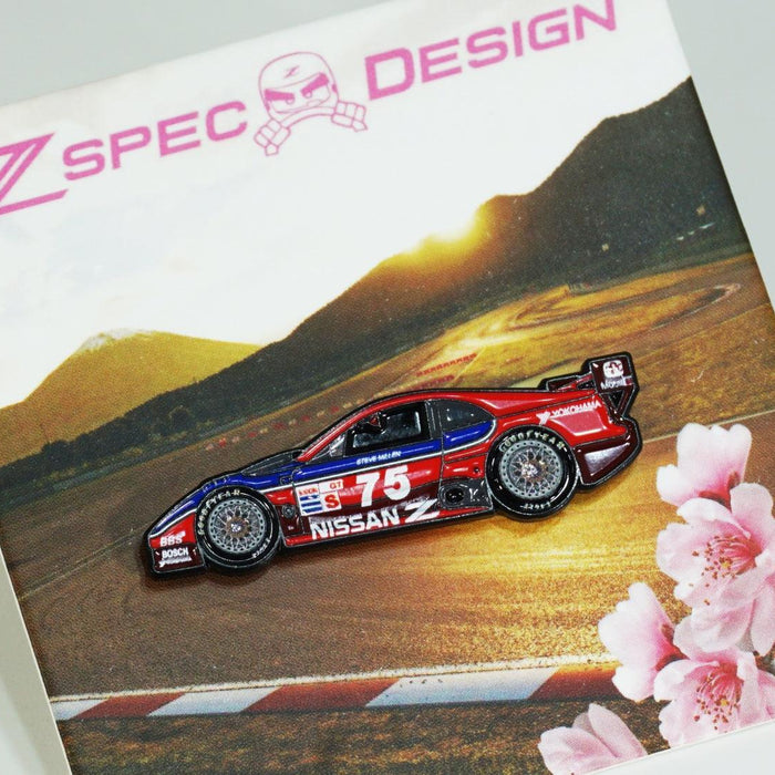 IMSA #75 Nissan Z (300zx Z32) Race Car - Collector Lapel/Hat Pin - ZSPEC Design LLC - Hardware Fasteners - accessory, bob sharp, bsr, lapel, lifestyle, nissan, nissan pin, pin, race car pin, Z - zspecdesign.com