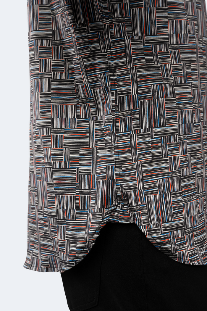 Interval Daggers of Black, White, Blue and Red Marks Shirt
