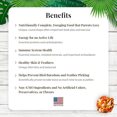 LAFEBER'S Tropical Fruit Nutri-Berries Pet Bird Food 3LB