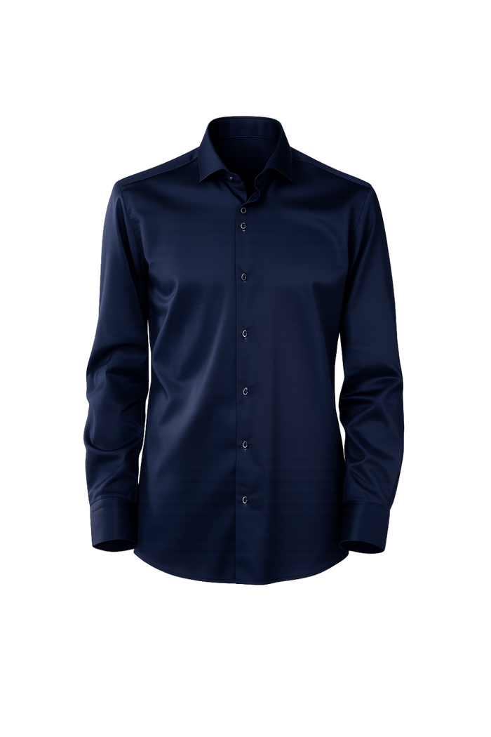 Leo Solid Navy Shirt