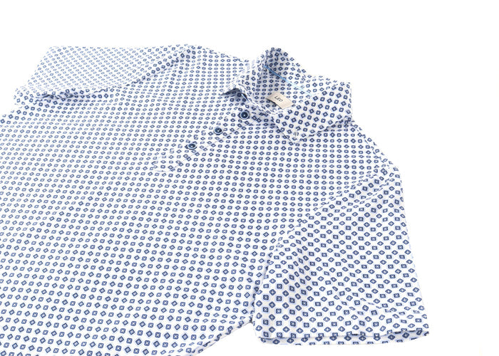 Leo White with Blue Box Polo