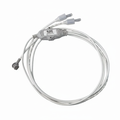 Rising Dragon 2 wire LED double mini spa light with grey housing and POL connector.