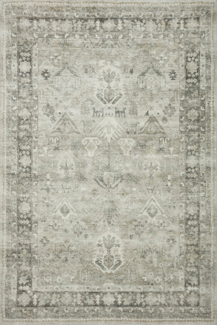 Loloi II Rosette Rug | Steel / Graphite Loloi