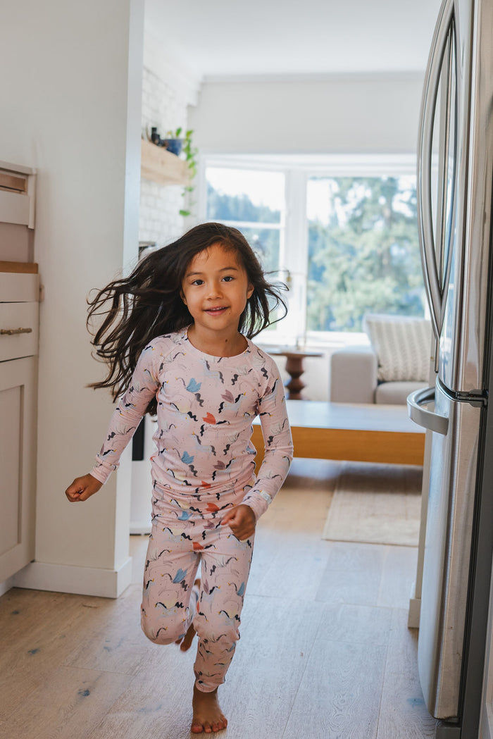 Long Sleeve Pajama Set TENCEL™ - Unicorn Ballet