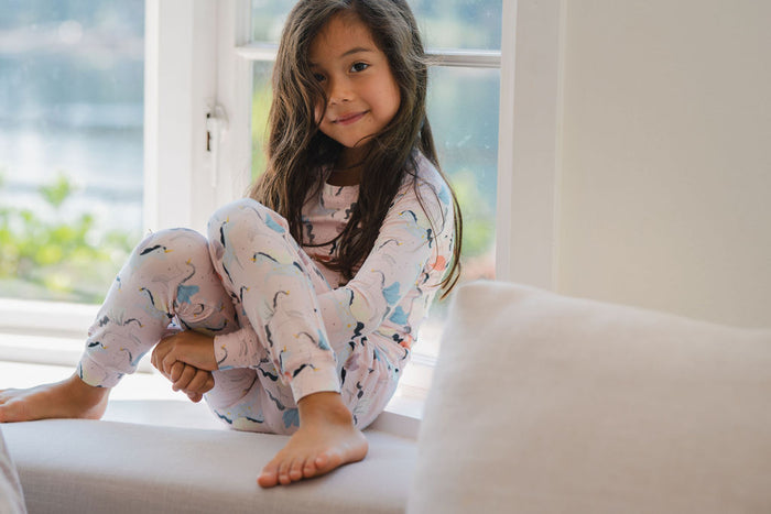 Long Sleeve Pajama Set TENCEL™ - Unicorn Ballet