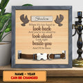Look Right Beside You And I'll Be There, Pet Memorial Keepsake, Personalized Pet Name Collar Sign, Pet Loss Gifts