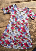 LuLaRoe Adeline Dress - girl's 10 - Floral