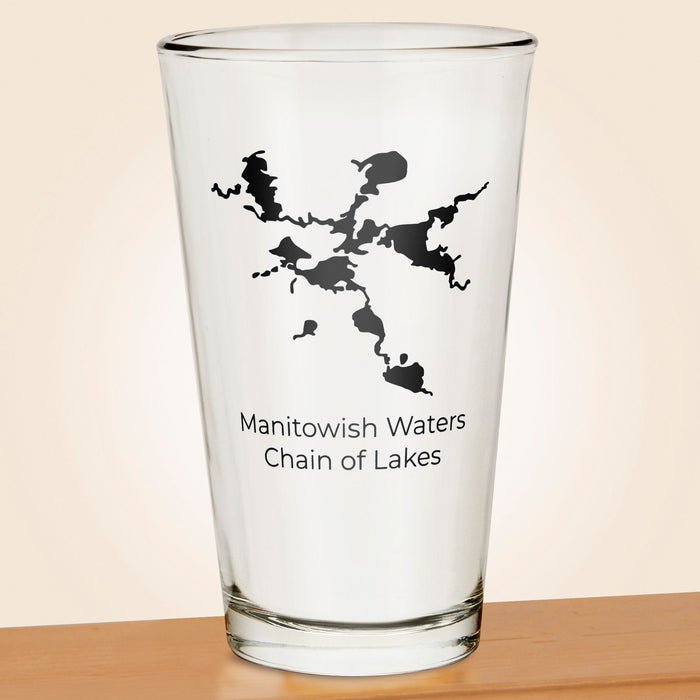 Manitowish Waters Chain of Lakes Pint Glass