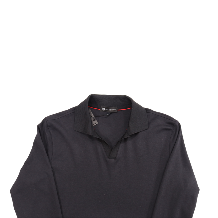 Max Colton Black Long Sleeve Knit Shirt
