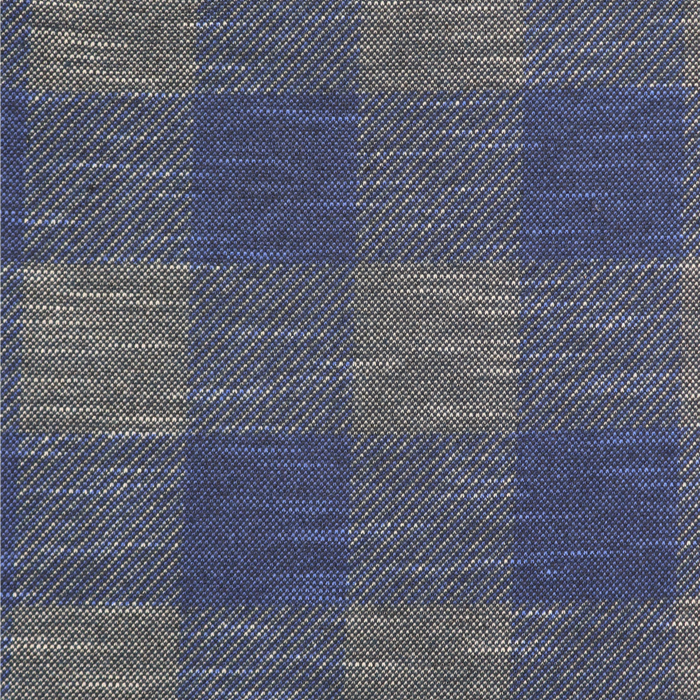 Max Colton Grey Navy Plaid Long Sleeve Shirt (Big & Tall)