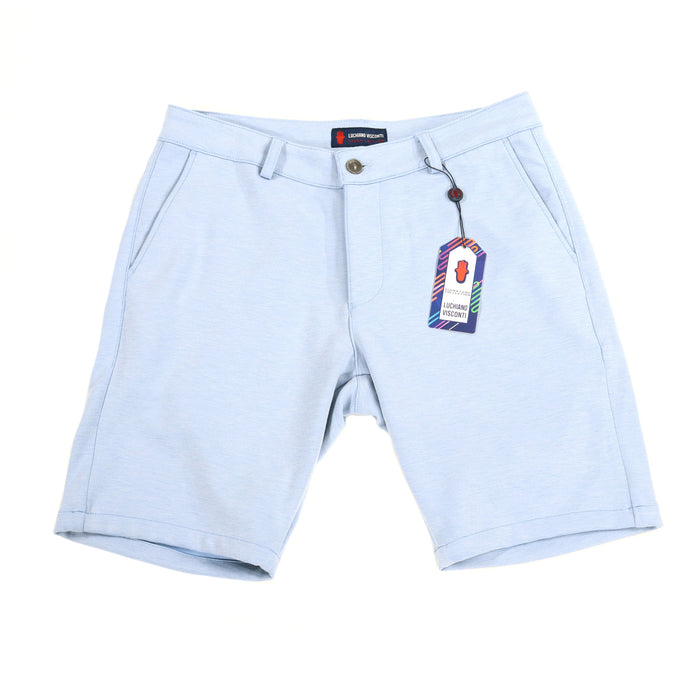 Melange Sky Blue Soft Shorts