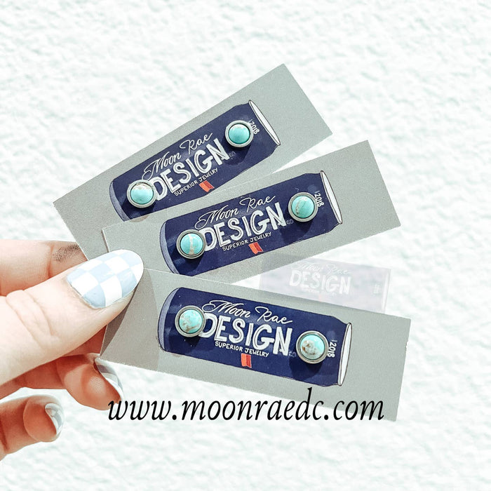 Moon Rae Design Kingman Turquoise Studs