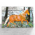 Morning Frolic Reproduction Print by Natalia Woheltz of Peninsula Prints.