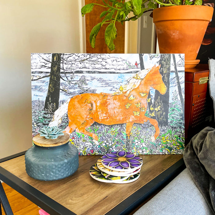 Morning Frolic Reproduction Print by Natalia Woheltz of Peninsula Prints.