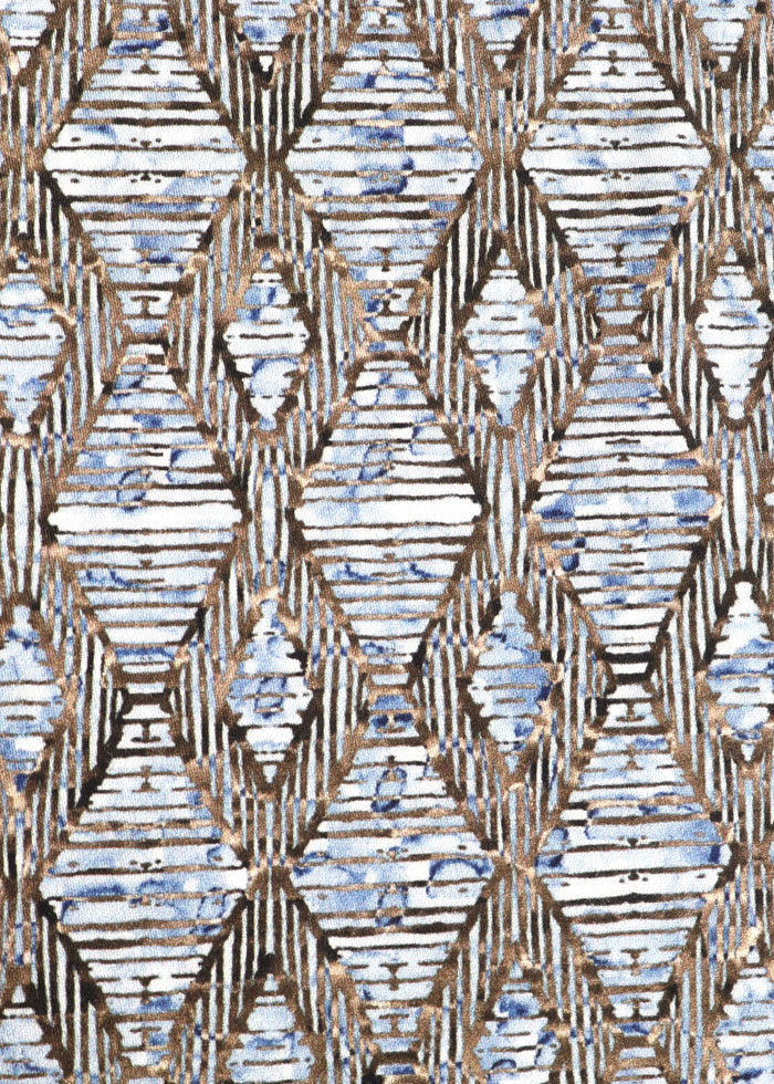 Multi Blue Diamond Stripe Shirt