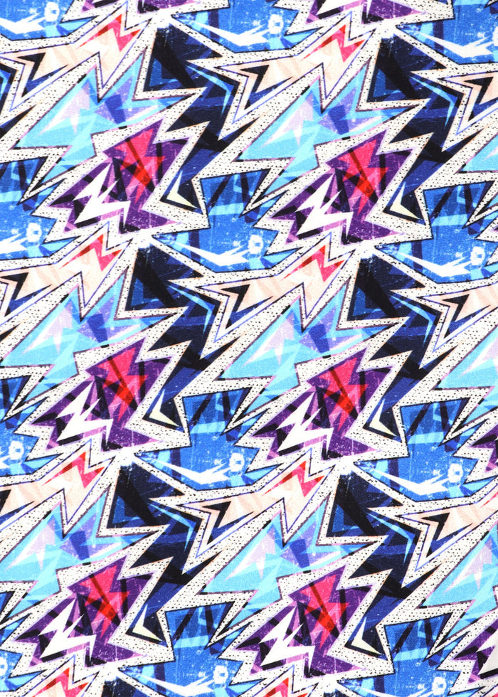 Navy and Purple Lightning Bolts Shirt