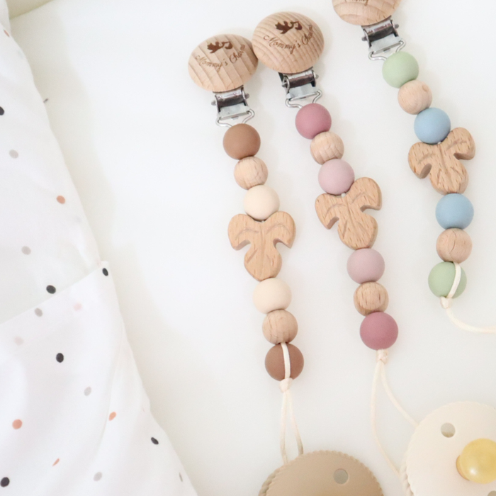 FRIGG Pacifier & Clip – Autumn Design