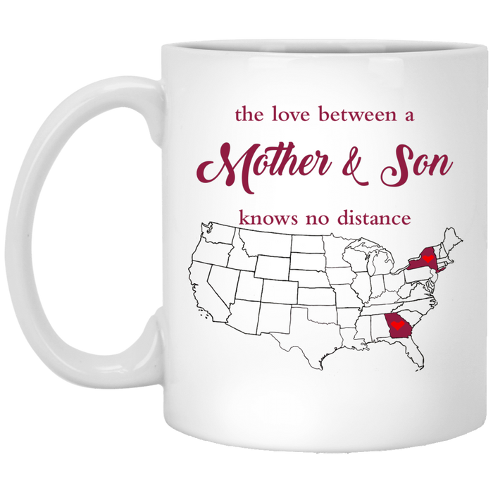 New York Georgia Mother And Son Mug - Mug Teezalo