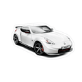 Nissan 370z Z34 V1 White NISMO Sports Car Vinyl Decal / Sticker - ZSPEC Design LLC - Decals - 370z, Decal, lifestyle, nissan, sticker, z34 - zspecdesign.com