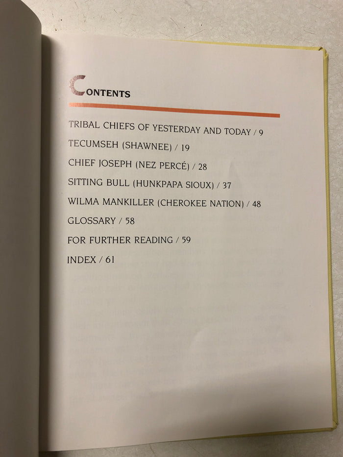 North American Indian Tribal Chiefs