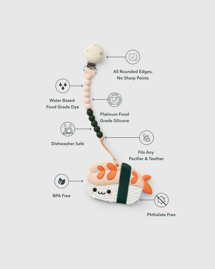 OneC™ Silicone Clip Teether Set - Ebi