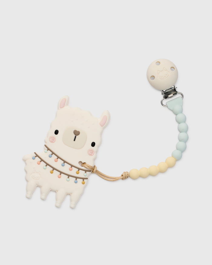 OneC™ Silicone Clip Teether Set - Llama