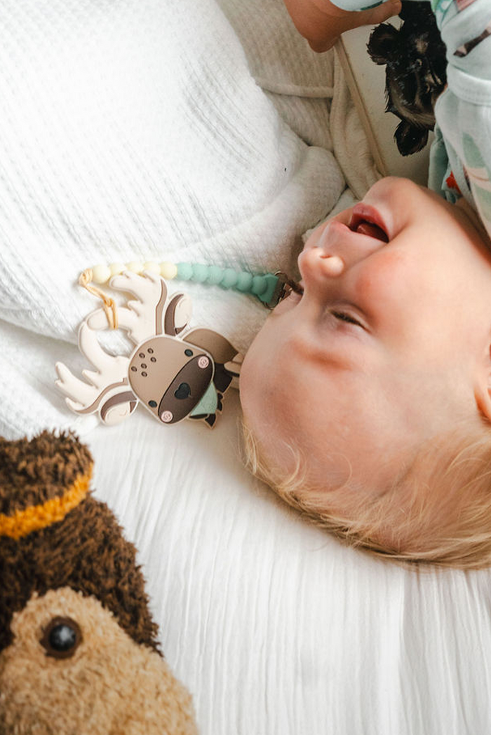 Baby Silicone Teether - Marty Moose