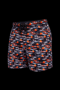 Orange Sunset and Pink Flamingo Swim Shorts