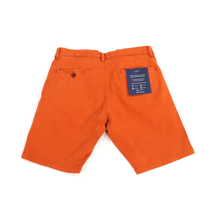 Orange Tencel Shorts