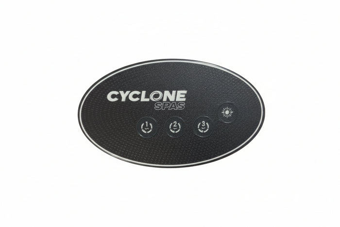 Cycloneƒ??style replacement overlay for the Gecko IN.K120 4ƒ??button auxiliary control panel