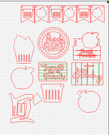 Peach Tier Tray