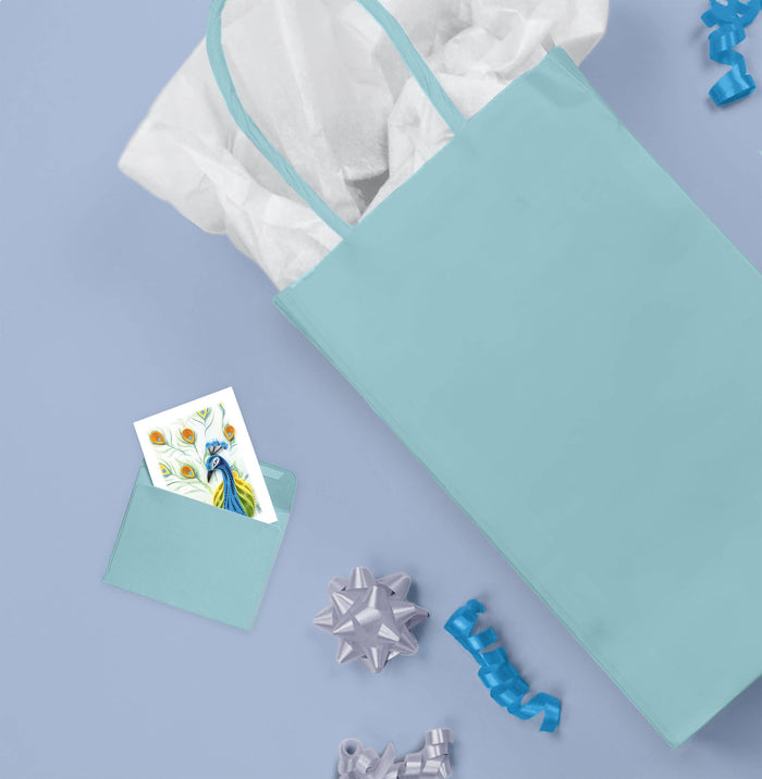 Peacock Gift Enclosure Mini Card