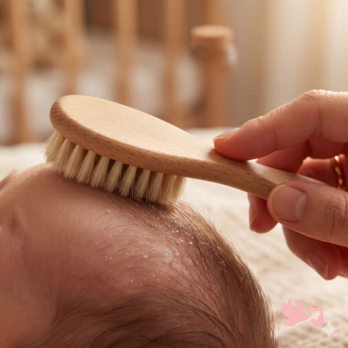 Personalized Baby Hair Brush Set – Engraved Name Grooming Kit