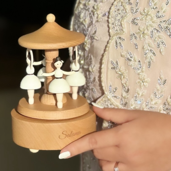 Personalized Baby Music Carousel – Newborn Keepsake Gift - baby shower gift bundle by Mommy's Charms