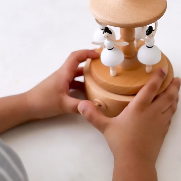 Personalized Baby Music Carousel – Newborn Keepsake Gift - baby shower gift bundle by Mommy's Charms